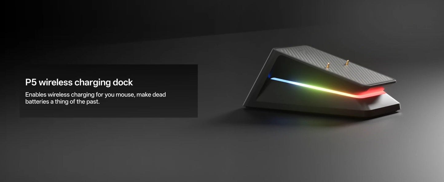 Rato Gaming Sem Fios Rapoo VT3S /VT3S MAX GEN-2, Taxa de Polling Sem Fios Real de 8K, Ultra Leve 49g, Autonomia até 750Hr