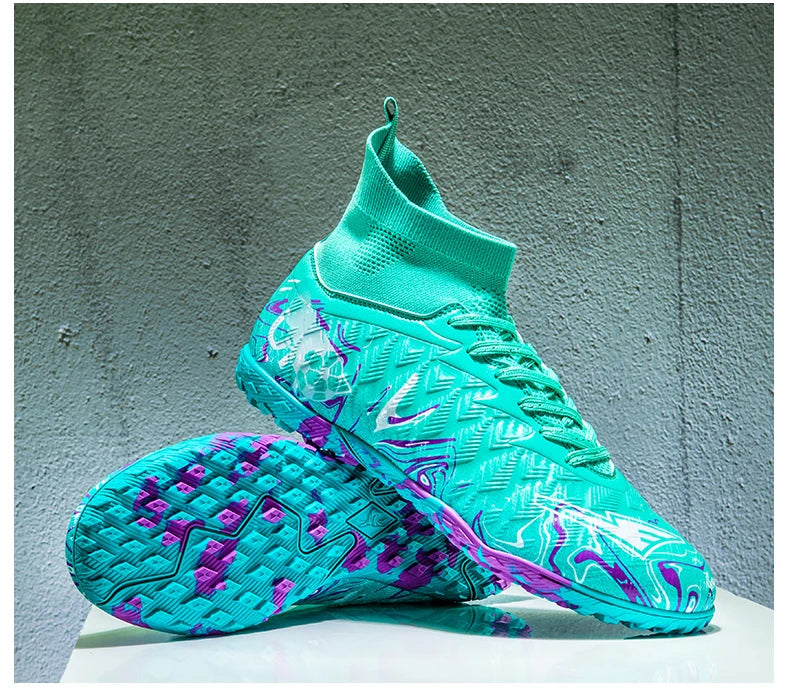 Men Professional Football Shoes Society Cleats Soccer Shoes Original Indoor Football Field Boots Grass Training TF/FG Sneakers