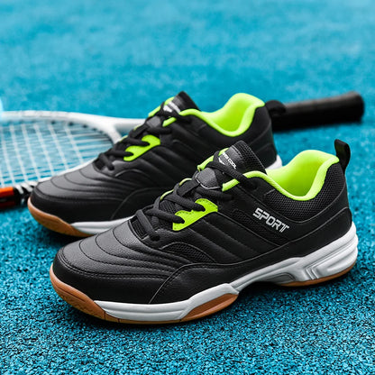 Zapatillas de tenis unisex transpirables para hombre y mujer, para deporte al aire libre, gimnasio, bádminton y voleibol