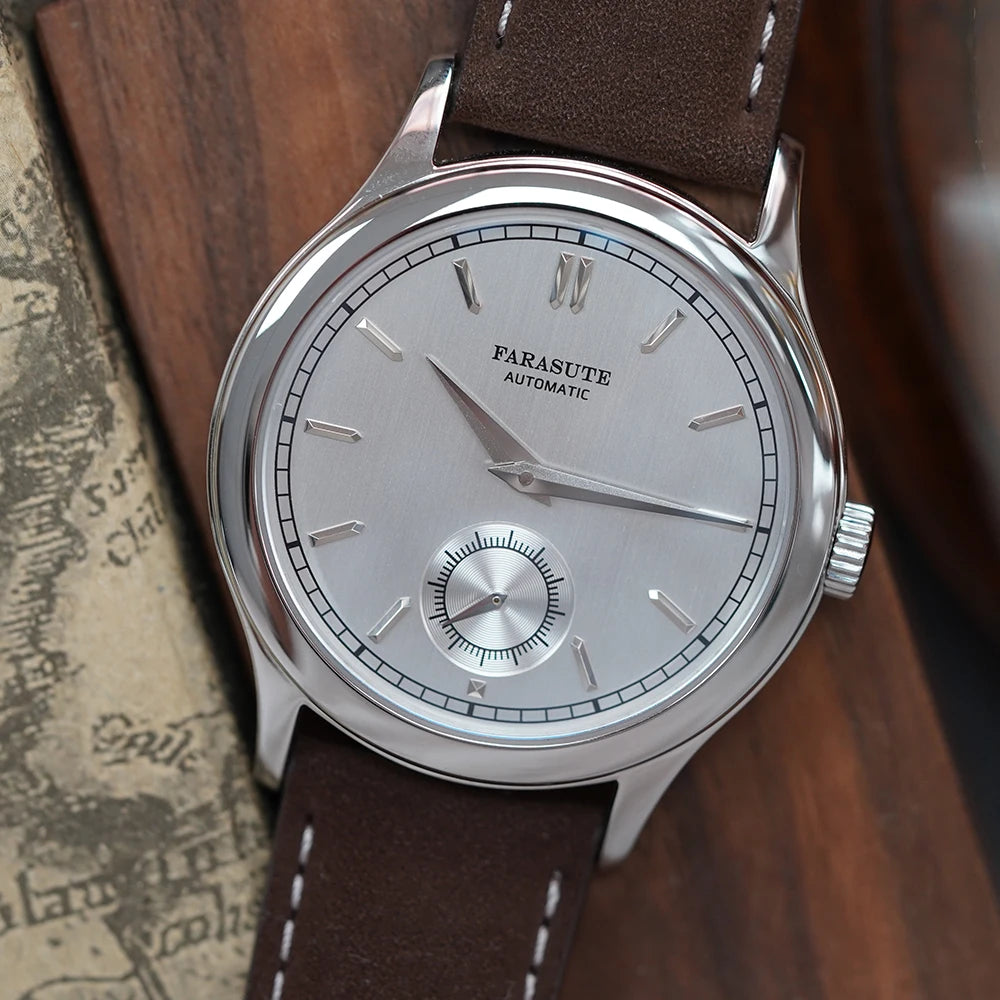FARASUTE New Hangzhou Customized Movement Automatic Mechanical Wristwatch For Men Sapphire Stainless Steel 5Bar Waterproof Watch