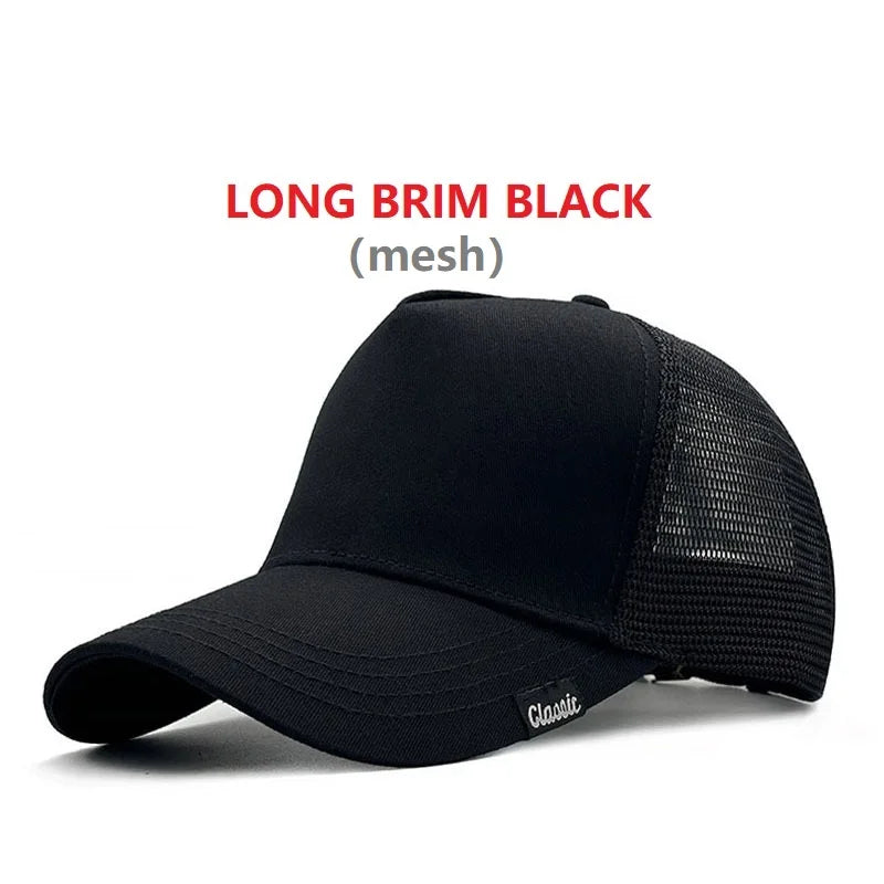 Baseball Hats for Big Head Plus Size Men Women Mesh Outdoors Sport Caps Dad Oversize Trucker Cap 56-60cm 60-65cm