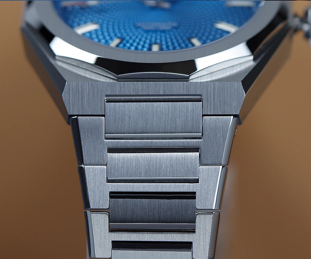 Cronos New Rhombus Perlage 39mm Dial PT5004 Miyota 90S5 See-through Caseback Men Automatic Wristwatches 10ATM Lumious