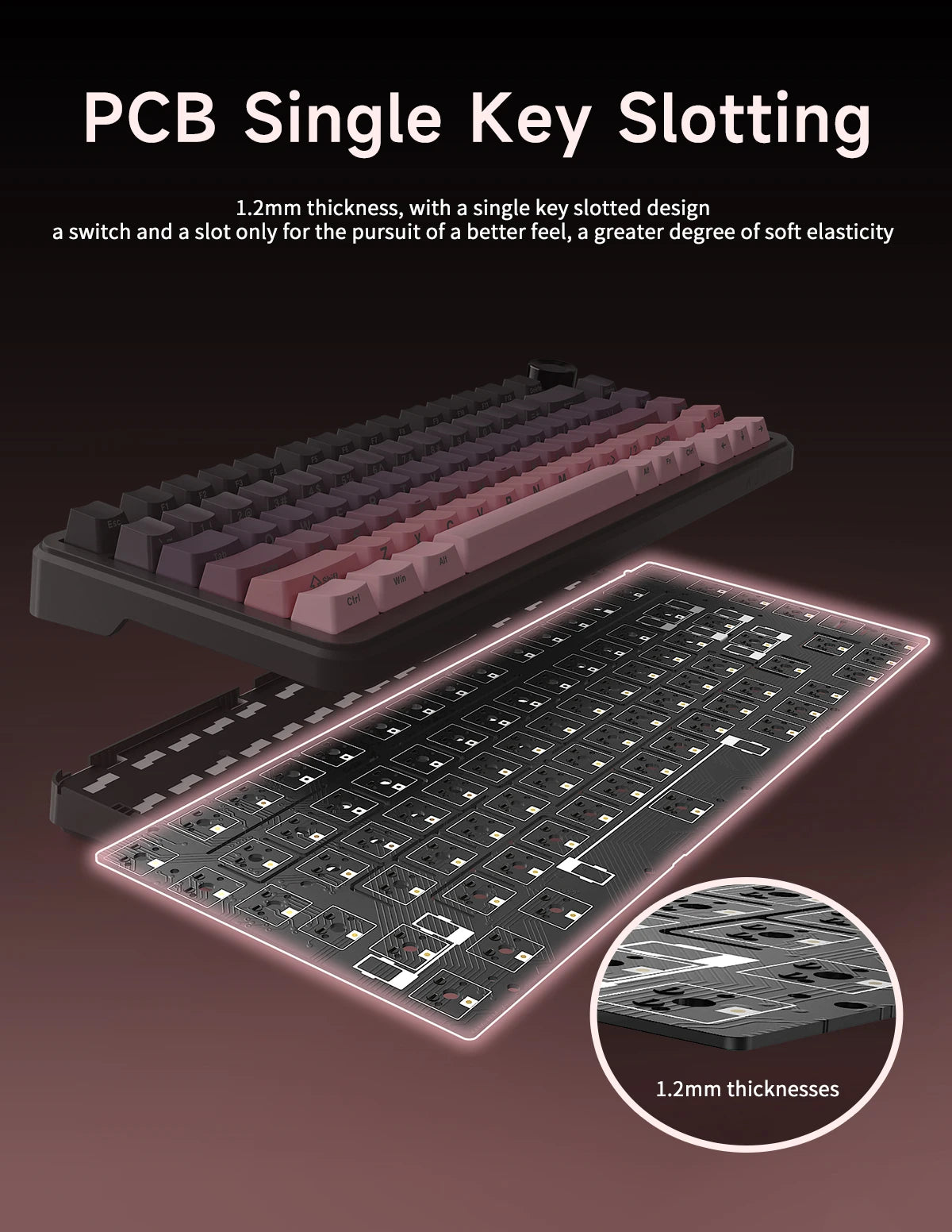 AJAZZ AK820 MAX PLUS Tri-mode TFT Screen Gaming Keyboard 8000mAh dual system hot swap FR4/PC Plate Volume Knob