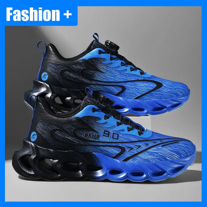 Unisex Sneakers Light Shock-absorbing Soft Soled Professional Running Training Shoes New Rotating Buckle Outdoor Running Shoes