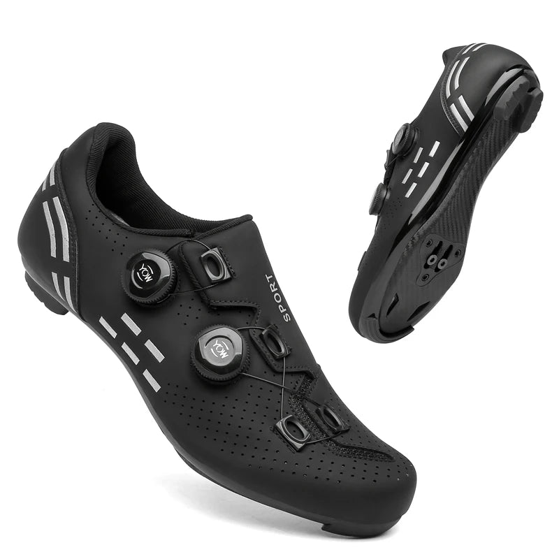 Sapatos de Ciclismo de Alta Qualidade para Homem SPD Autoencaixe Estrada Bicicleta Desporto Sapatos de Ciclismo MTB de Montanha Antiderrapantes para Mulher 36-47