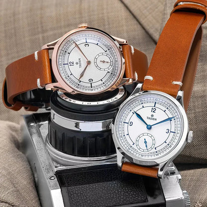 Thorn T001 Quartz Watch Fashion Sapphire Waterproof Grilled Men Watch VD78 Movement 316L Stainless Steel Business Luxury Watch