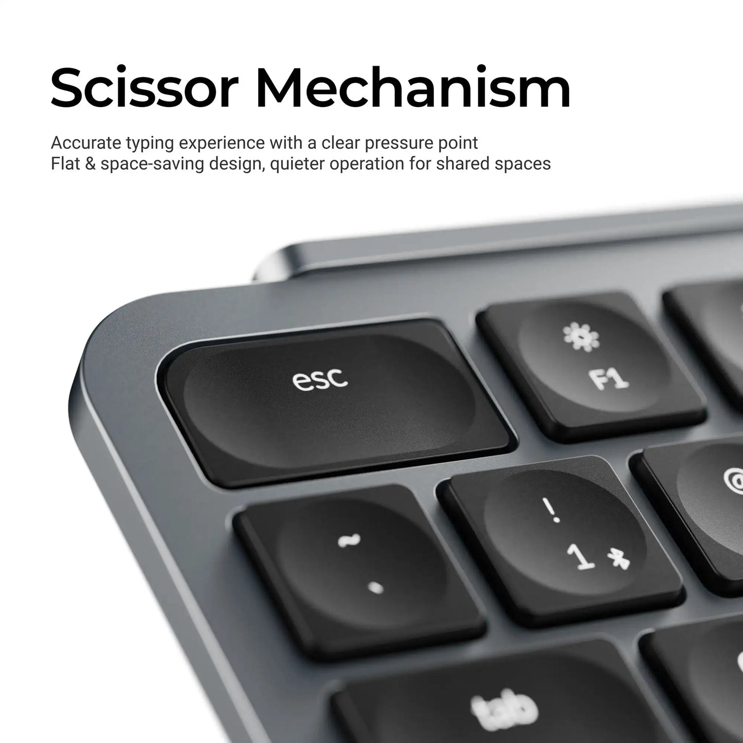 Teclado inalámbrico ultrafino Keychron B6 Pro con distribución ISO, tamaño completo, portátil y ligero, conexiones 2.4GHz y Bluetooth