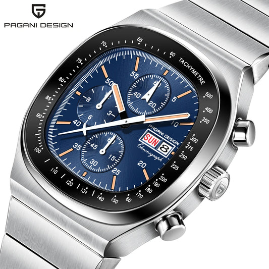PAGANI DESIGN Men's Chronograph Watch Japan Miyota OS00 Movement Speed Tester Sapphire Waterproof Quartz Watch Reloj Hombre