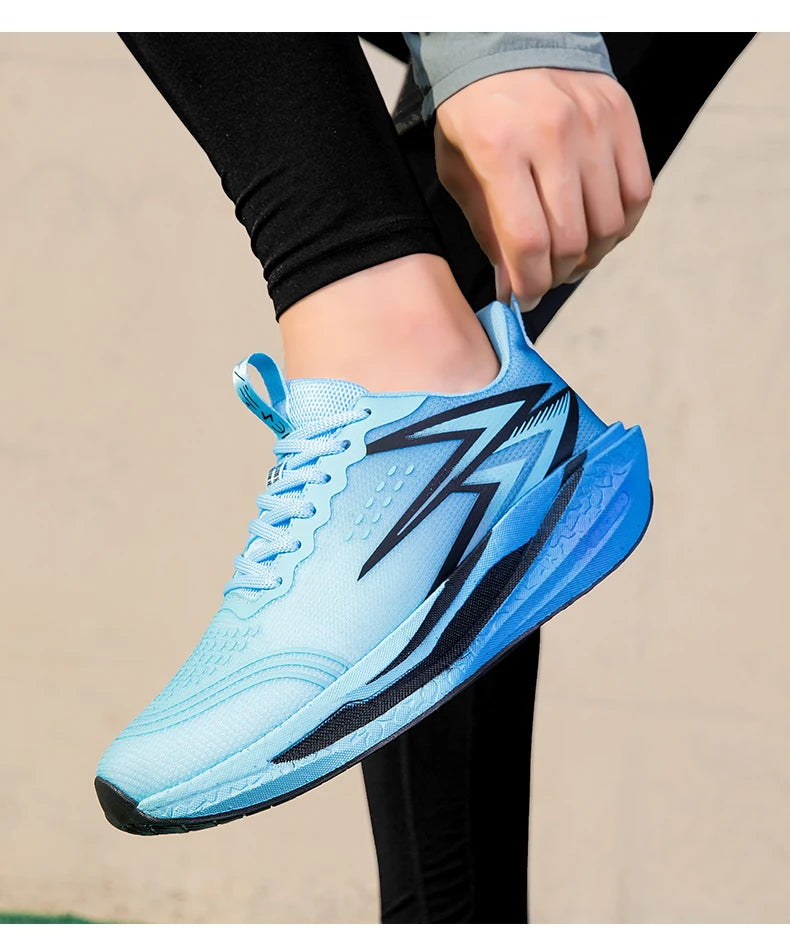 Nuove scarpe da running con piastra in carbonio per maratona, da uomo e donna, sportive, traspiranti, leggere, comode, antiscivolo e casual