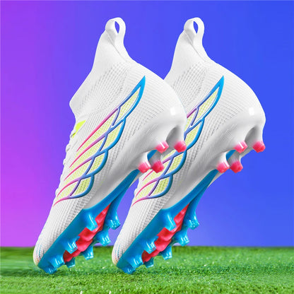 Superfly FG Football Boots Outdoor Soccer Cleats Black Shoes Soft Sport Professional Shoes Breathable Comfortable Boots Plus Size