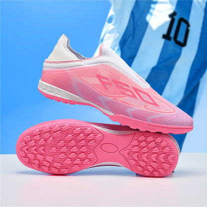 Nouvelles chaussures de football pour hommes, chaussures de sport, chaussures de football de haute qualité, ultralégères, chaussures de futsal, haute tige, respirantes, antidérapantes, pour match en extérieur