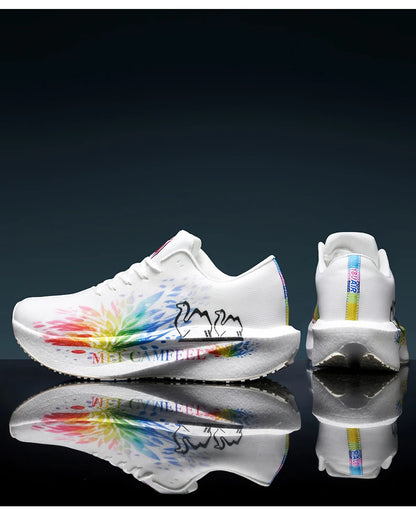 2026 New Eagle Pattern Running Shoes Carbon Plate Marathon Sports Shoes Ultra-Light Breathable Cushioning Training Running Shoes