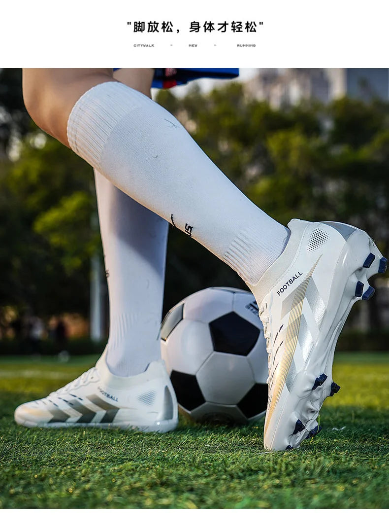 New Men Football Boots Professional Cleats Futsal Match Soccer Shoes Hot Sale TF/FG Unisex Ultralight Sneakers High-quality