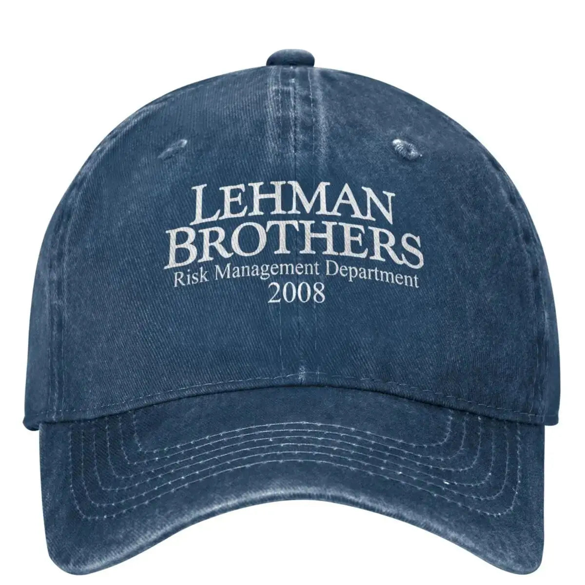 Lehman Brothers – kšiltovka s motivem řízení rizik – bankovní krach – kšiltovka typu „trucker“ – tenisová kšiltovka – skateová kšiltovka typu „snapback“ – dámské kšiltovky