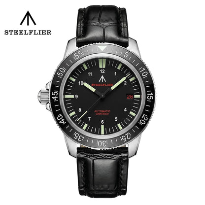 STEELFLIER Official SF783 NH35 Automatic Mechanical Watches Ceramic Bezel Super Luminous 20Bar Waterproof Luxury Dive Watch Men
