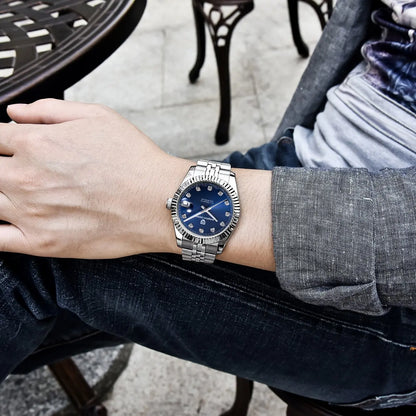 Relógios PAGANI DESIGN 2026 Novos, de Luxo, em Dourado e Prateado, Relógios Mecânicos para Homem, em Aço Inoxidável, com Vidro de Safira e Movimento Automático