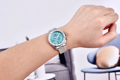PAGANI DESIGN Saturn Men's Watches 2026 New Top Luxury Quartz Watch Men Light Tan Chronograph AR Sapphire crystal Wristwatch Men
