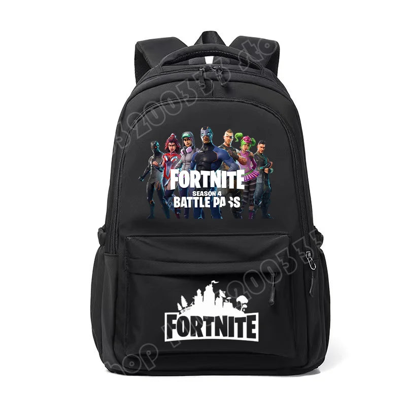 Fortnite Kids Backpack Portable Large Capacity Student Schoolbag Cartoon Printed Shoulder Bag School Supplies for Boys Gift