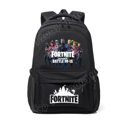 Fortnite Kids Backpack Portable Large Capacity Student Schoolbag Cartoon Printed Shoulder Bag School Supplies for Boys Gift