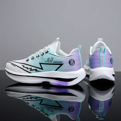 Men's Sports Running Shoes, Casual Marathon, Lightweight, Comfortable Women's Athletic Non-Slip Walking Sneakers, Outdoor Couple Shoes