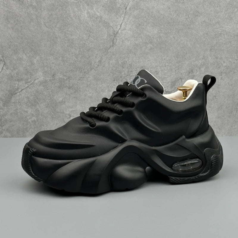 Plus Size Men's 2026 New Dad Sneakers Thick Platform Sole Fashion Versatile Casual Athletic Shoes Trendy Comfortable Daily Shoes