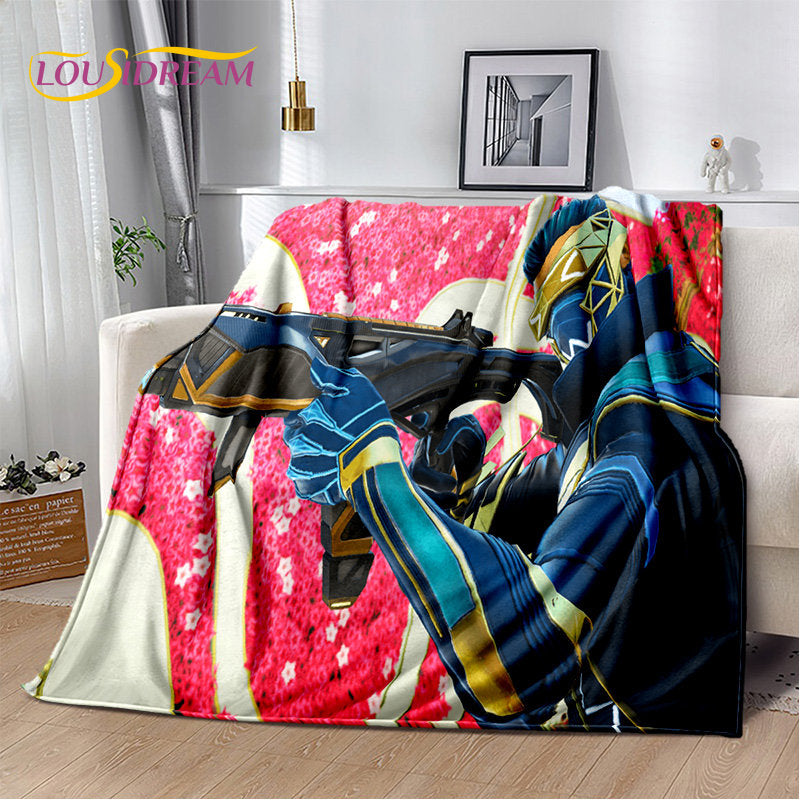 Apex Legends Game Gamer Cartoon Soft Plush Blanket,Flannel Blanket Throw Blanket for Living Room Bedroom Bed Sofa Picnic Cover