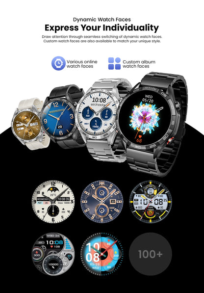 HAYLOU Solar 5 Smart Watch 1.58'' AMOLED Display Smart Watch Voice Calling 24H Health Monitoring 100+ Sport Modes Smartwatch