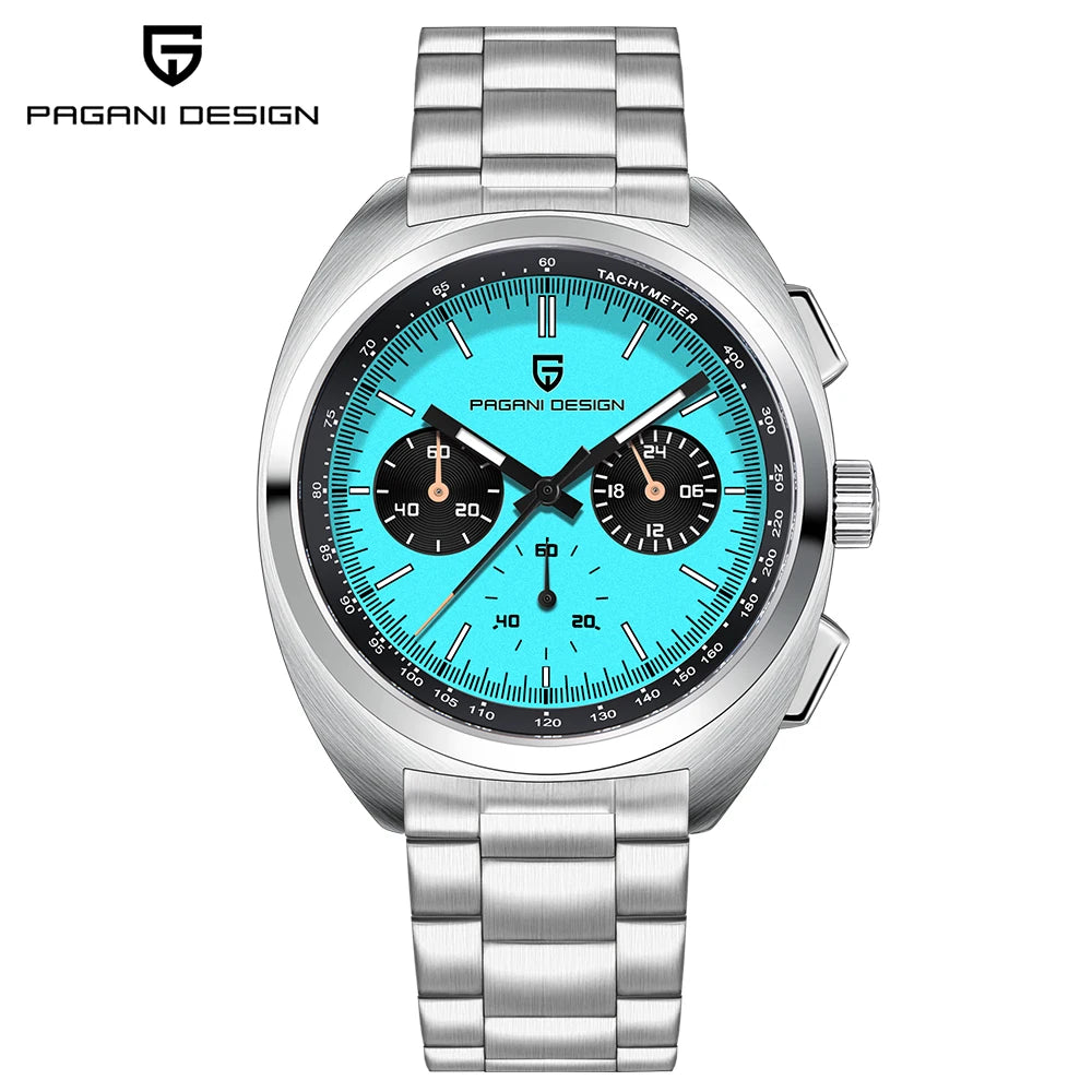PAGANI DESIGN 2026 NEW Turtle Back Chronograph 1782 Watch for Man Fashion Men's Quartz Watch Luminous relogios masculino