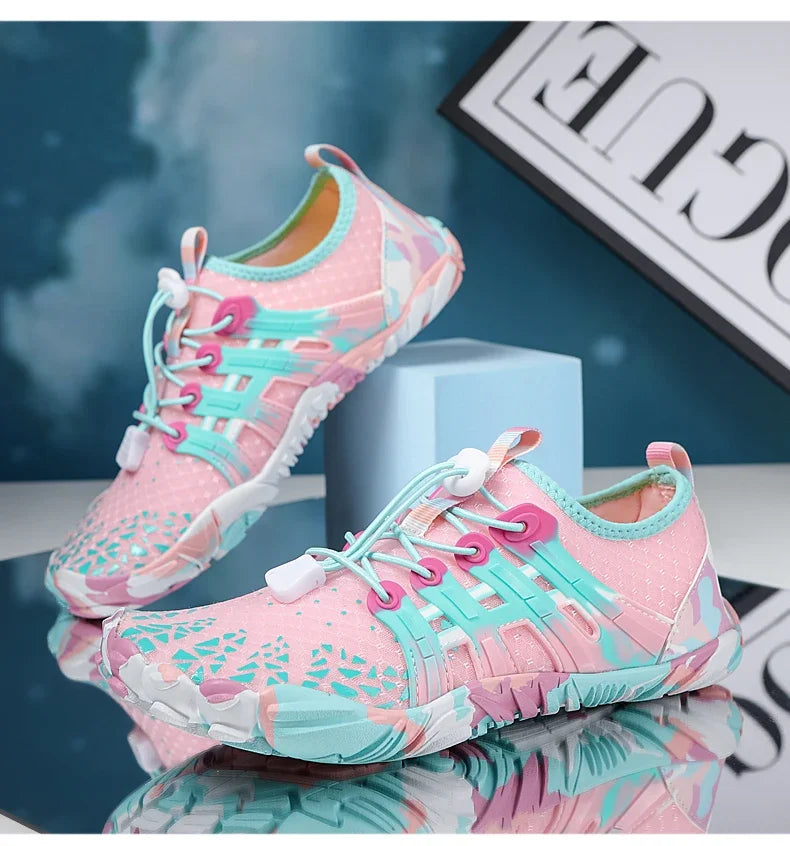 Unisex Quick-Drying Breathable Aqua Shoes Barefoot Beach Footwear for Adults and Kids Gym Outdoor Training Sneakers Size 28-46