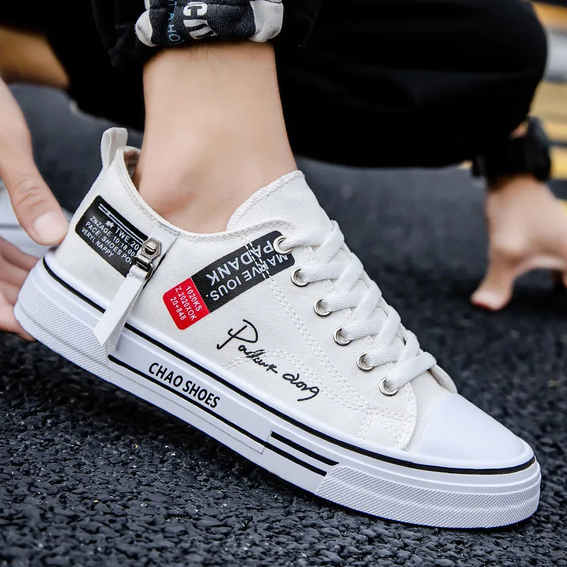 2025 été hommes toile baskets basses décontracté respirant chaussures pour adolescent à la mode léger jeunesse Streetwear confort chaussures