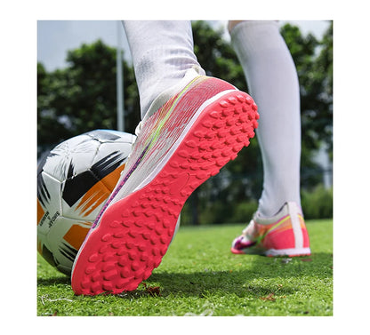 Chaussures de football pour adolescents, adultes, hommes et femmes, crampons universels TF FG tout terrain, chaussures de football avec clous de sol