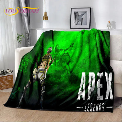 Apex Legends Game Gamer Cartoon Soft Plush Blanket,Flannel Blanket Throw Blanket for Living Room Bedroom Bed Sofa Picnic Cover