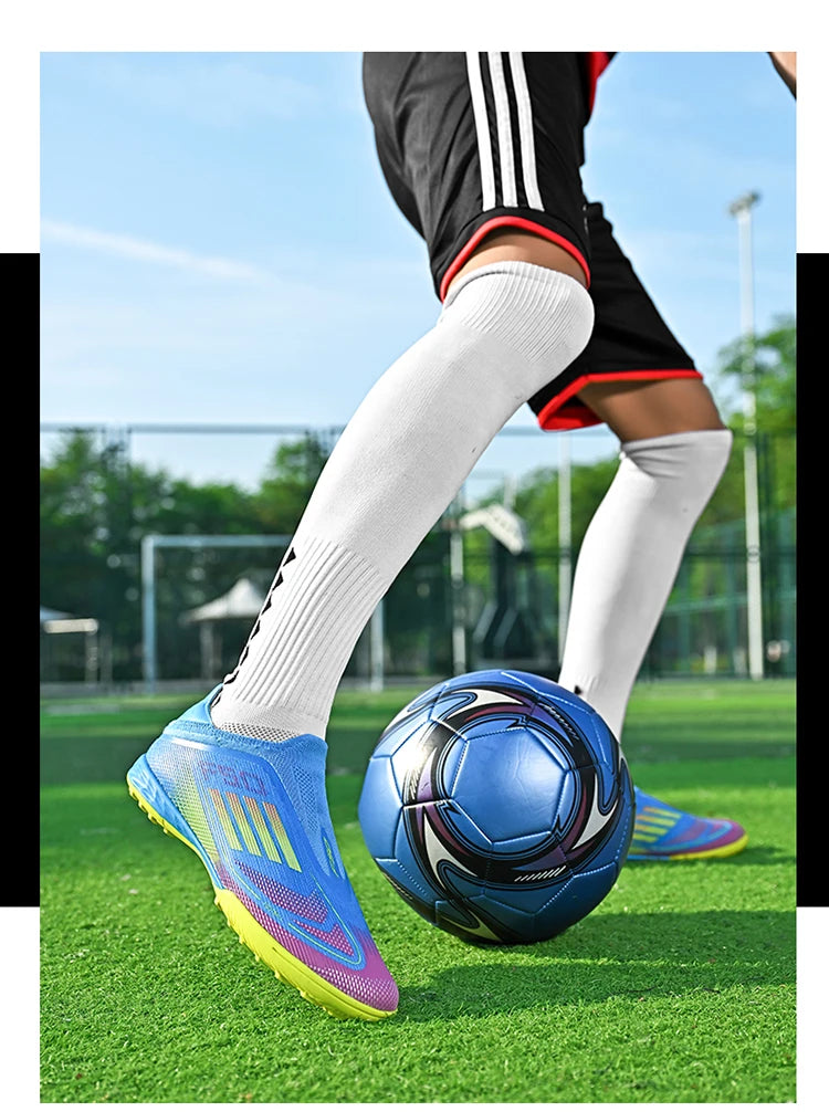 Nouvelles Chaussures de Football pour Hommes, Résistantes au Terrain, Respirantes, de Haute Qualité, Décontractées, Ultralégères, pour l'Extérieur