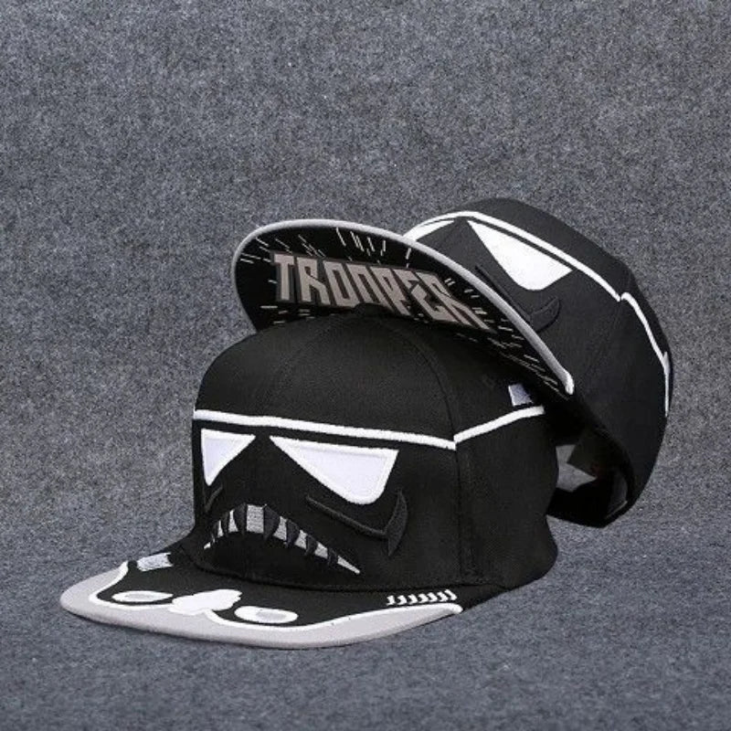 Men's Letter Embroidery Tide All-match Flat Brim Baseball Cap Ladies Summer Hip-hop Hat Outdoor Shade Adjustable Peaked Cap