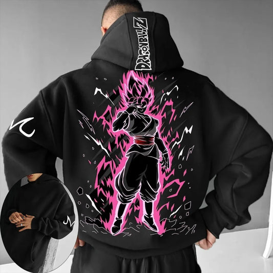 Dragon Ball Men's Hoodie Sweater Goku Black Japanese Anime Summer Autumn Boys' Children's Long Sleeve Fashion Parent-Child Wear