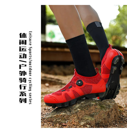 Mountain Bike Shoes Men's Cycling Shoes Quick Ratchet Buckle Compatible with SPD System Pedal for Indoor Outdoor Women MTB Shoes