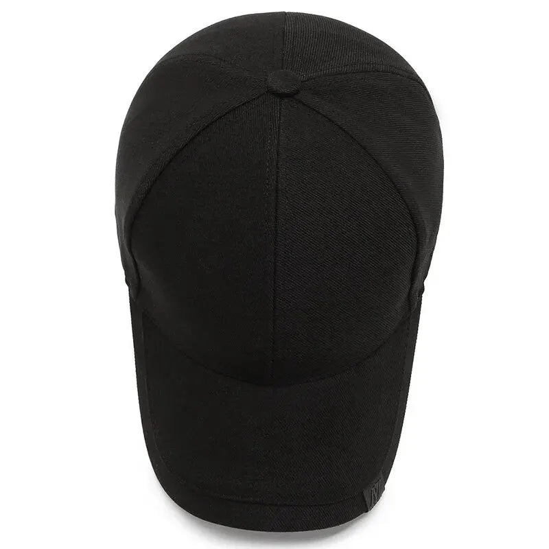 Cappellino da uomo Tide con visiera, cappello da sole coreano da uomo, nero, modello Tide, semplice, casual e versatile, cappellino da baseball