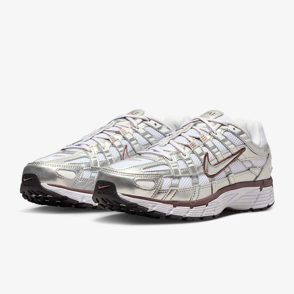Nike Authentic P-6000 Zapatillas casuales bajas para mujer con cordones, resistentes al desgaste, para uso diario BV1021-110