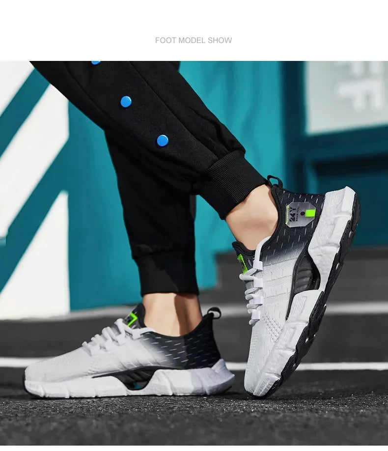 New Fashion Running Sport Shoes Men Sneakers Lightweight Breathable Mesh Comfortable Men's Casual Shoes Outdoor Jogging Zapatos