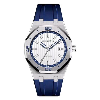 Specht&Sohne New Classic Men's Watch 50M Waterproof Luminous Sapphire Crystal Blue Automatic Mechanical Watches Reloj Hombre