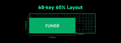 Akko MonsGeek FUN68 FUN60 PRO&MAX HE Magnetic Keyboard 60% 65% Gaming Keyboards Rapid Trigger 8K Custom Keyboard Gamer Esports