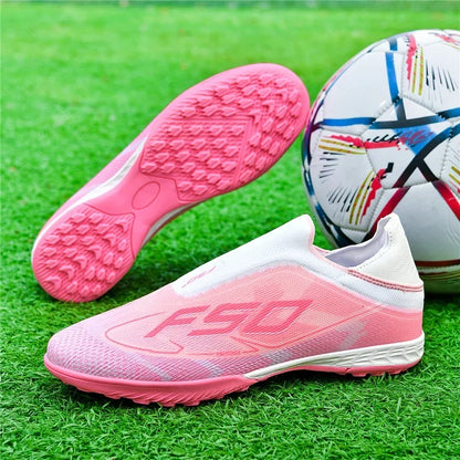 Nouvelles chaussures de football pour hommes, chaussures de sport, chaussures de soccer, haute qualité, ultralégères, haute tige, respirantes, futsal, antidérapantes, pour match en extérieur