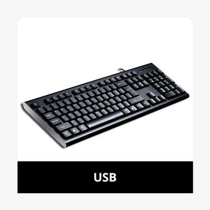 Tastiera singola Q9 USB con porta quadrata per ufficio e casa, PS2 con porta rotonda, cablata per computer desktop