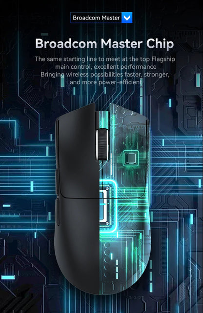 ATTACK SHARK X11 Lightweight Wireless Gaming Mouse with RGB Backlight Charging, Up to 22K DPI, PAW3311 Optical Sensor, HUYU Switch