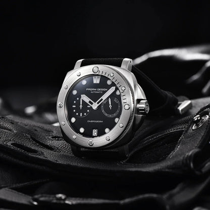 PAGANI DESIGN Men Mechanical Watch Luxury Sapphire Glass Luminous Automatic Watch 200M Waterproof Stainless Steel Watch For Men