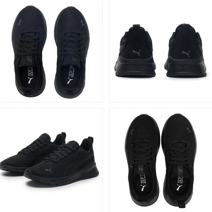 PUMA 371128-01 Chaussures de course unisexes noires d'été, respirantes, légères, décontractées, baskets de sport pour hommes et femmes