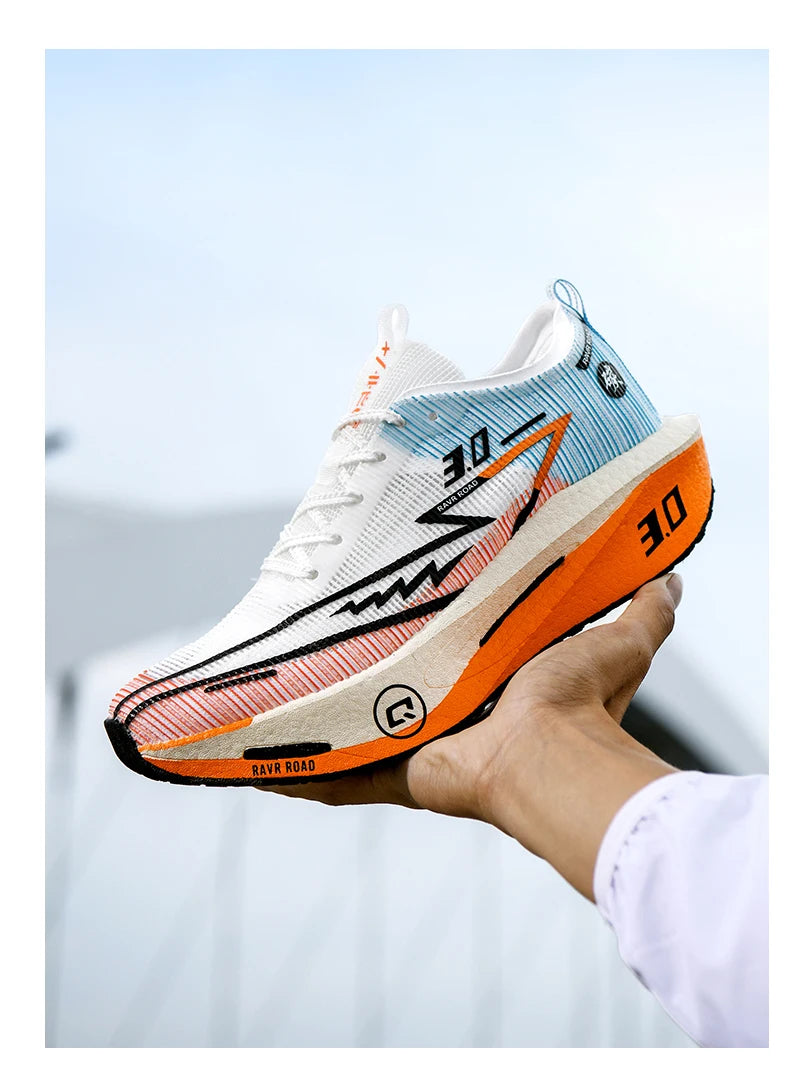 Sneakers da uomo in mesh comfort, scarpe da tennis 2025, running da uomo con piastra in carbonio 3.0, ammortizzazione per sport, allenamento e jogging