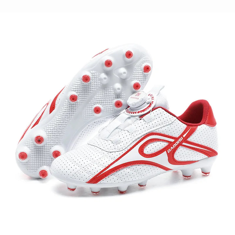 Chaussures de football pour enfants, pointures 28-39, crampons longs/courts, pour terrain en herbe, entraînement sportif en plein air