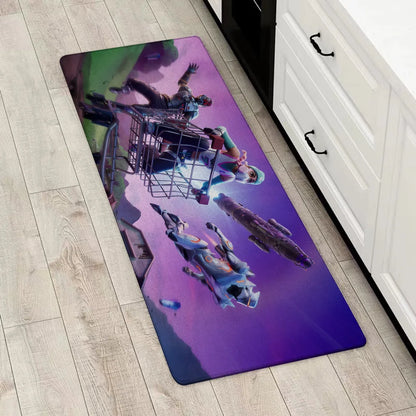 Tapete de Entrada Fortnite para Porta Principal, Antiderrapante, Tapete de Cozinha, Sala de Estar, Varanda e Casa de Banho, Tapete de Chão / Carpete