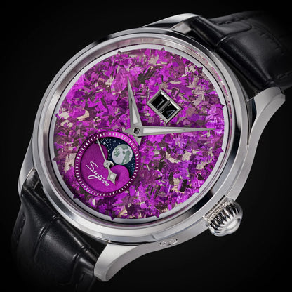Automatic Man Watch Moon-Phase ST2528 Movement Waterproof Mechanical Wristwatches Sapphire Crystal Titanium Dials Clock S401 New